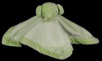 Tiddliwinks Elephant Green Plush Lovey Security Blanket